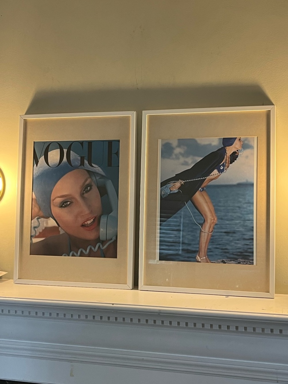Vintage Norman Parkinson Jerry Hall British Vogue May 1975 Print Set (2)